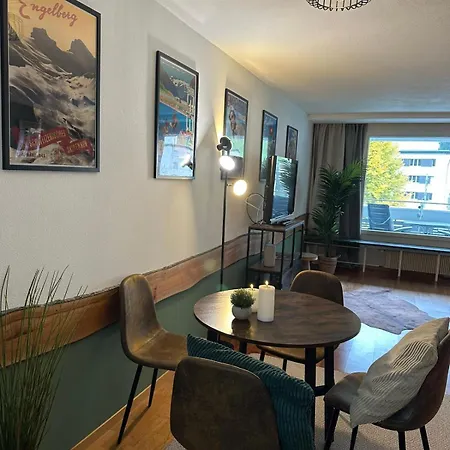Apartment Alpine Hideaway - Cozy Mountainview Studio, Home-cinema, Free Parking, Ski, Engelberg, Luzern *