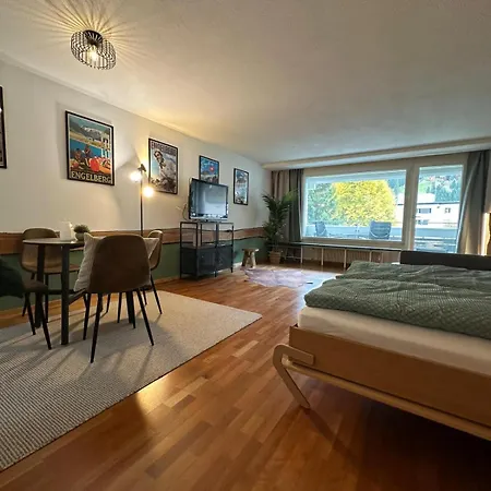 Apartment Alpine Hideaway - Cozy Mountainview Studio, Home-cinema, Free Parking, Ski, Engelberg, Luzern Engelberg
