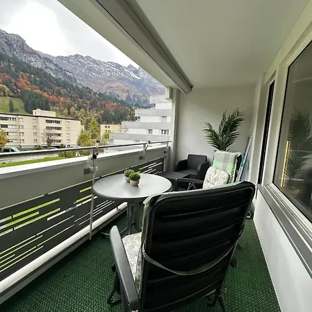 Apartment Alpine Hideaway - Cozy Mountainview Studio, Home-cinema, Free Parking, Ski, Engelberg, Luzern Engelberg
