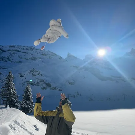Alpine Hideaway - Cozy Mountainview Studio, Home-cinema, Free Parking, Ski, Engelberg, Luzern *