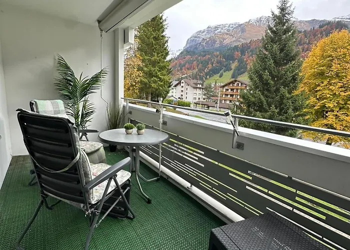 Apartment Alpine Hideaway - Cozy Mountainview Studio, Home-cinema, Free Parking, Ski, Engelberg, Luzern